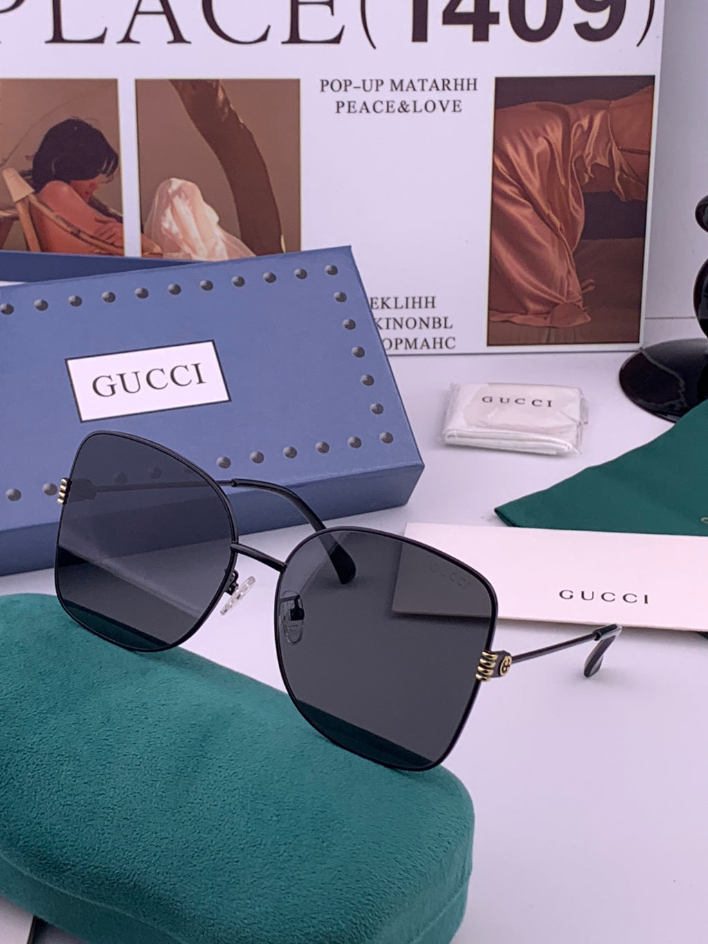 Gucci G2330 Polarized Round Brown Lens Sunglasses for Women - 357882 - detail image 2
