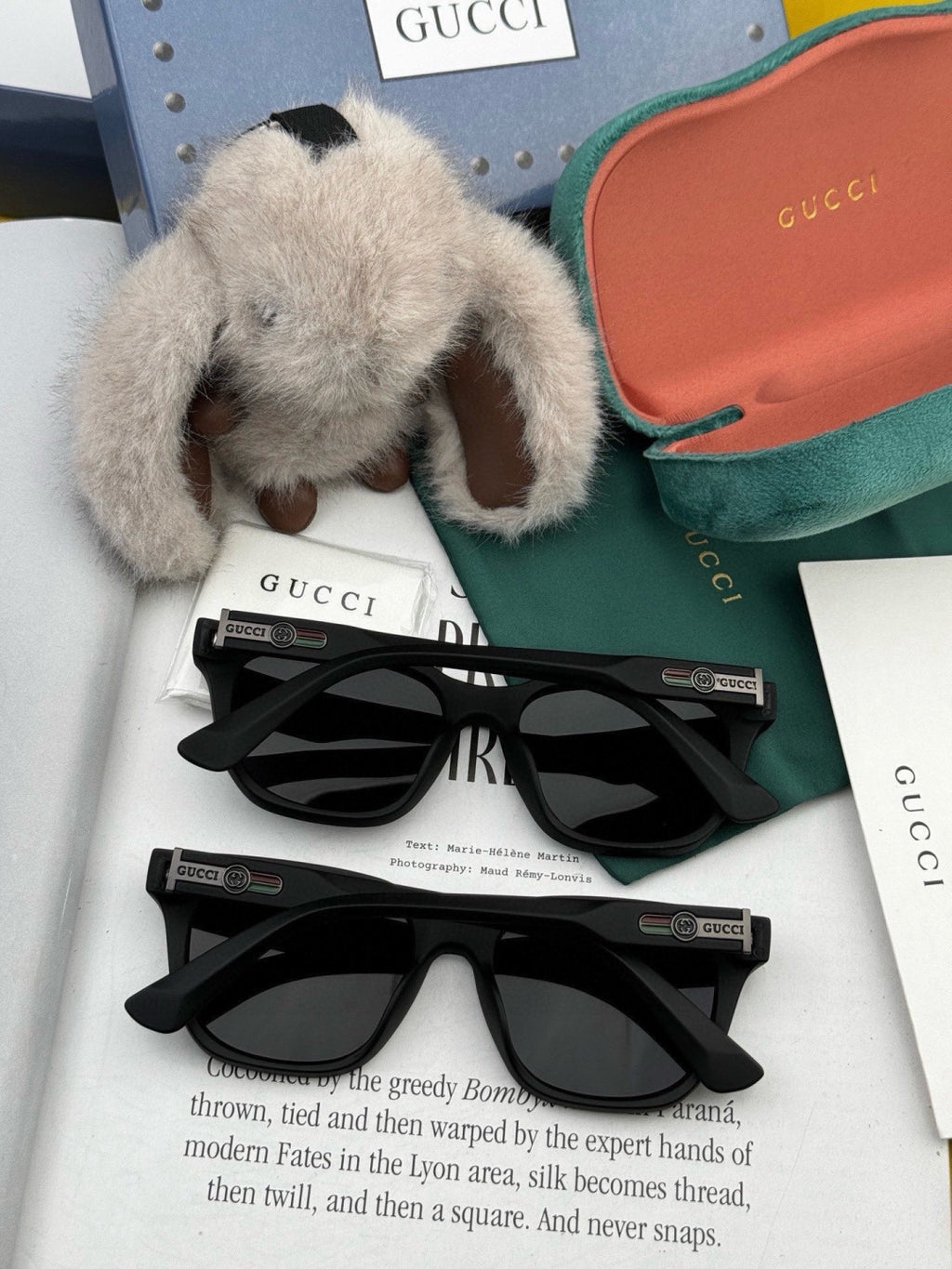 Gucci G7510 Square Gold Lens Sunglasses for Men & Women - 357848 - detail image 6