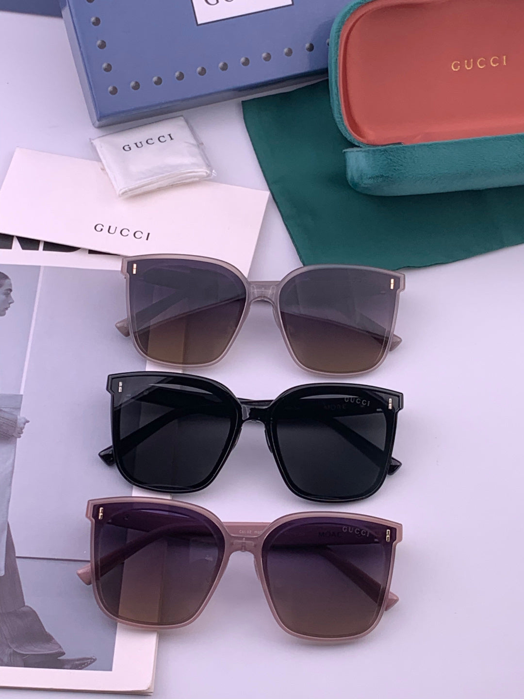 Gucci G60 Polarized Square Brown Lens Sunglasses for Men & Women - 357856 - detail image 7