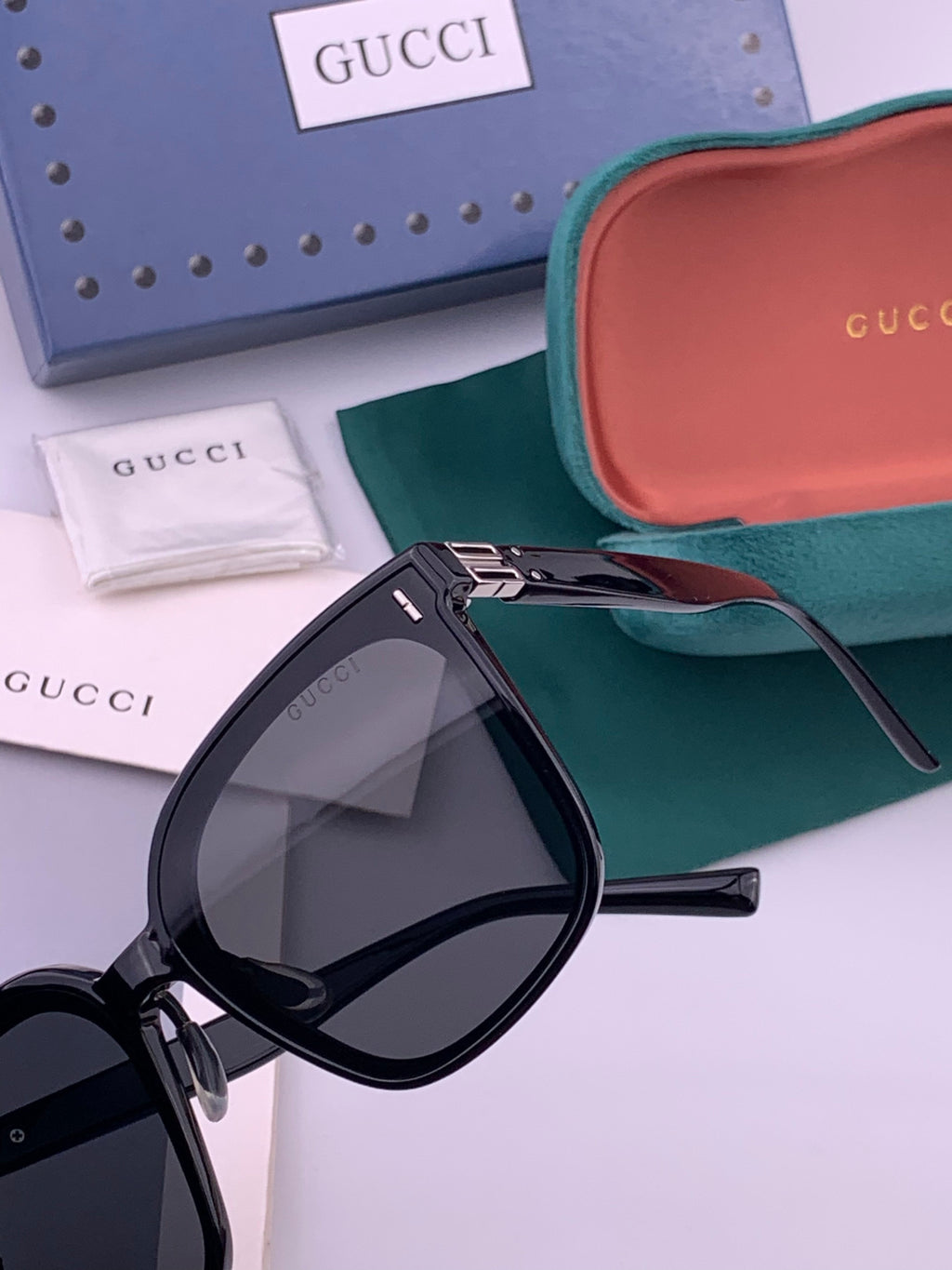 Gucci G60 Polarized Square Brown Lens Sunglasses for Men & Women - 357856 - detail image 3