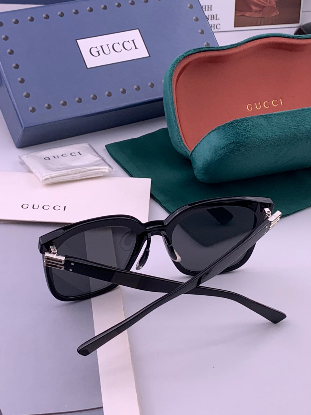 Gucci G60 Polarized Square Brown Lens Sunglasses for Men & Women - 357856 - detail image 5