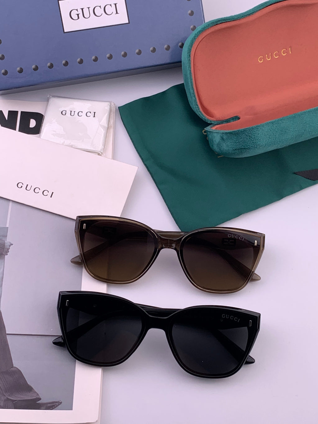 Gucci G9761 Polarized Square Black Lens Sunglasses for Men & Women - 357819 - detail image 5