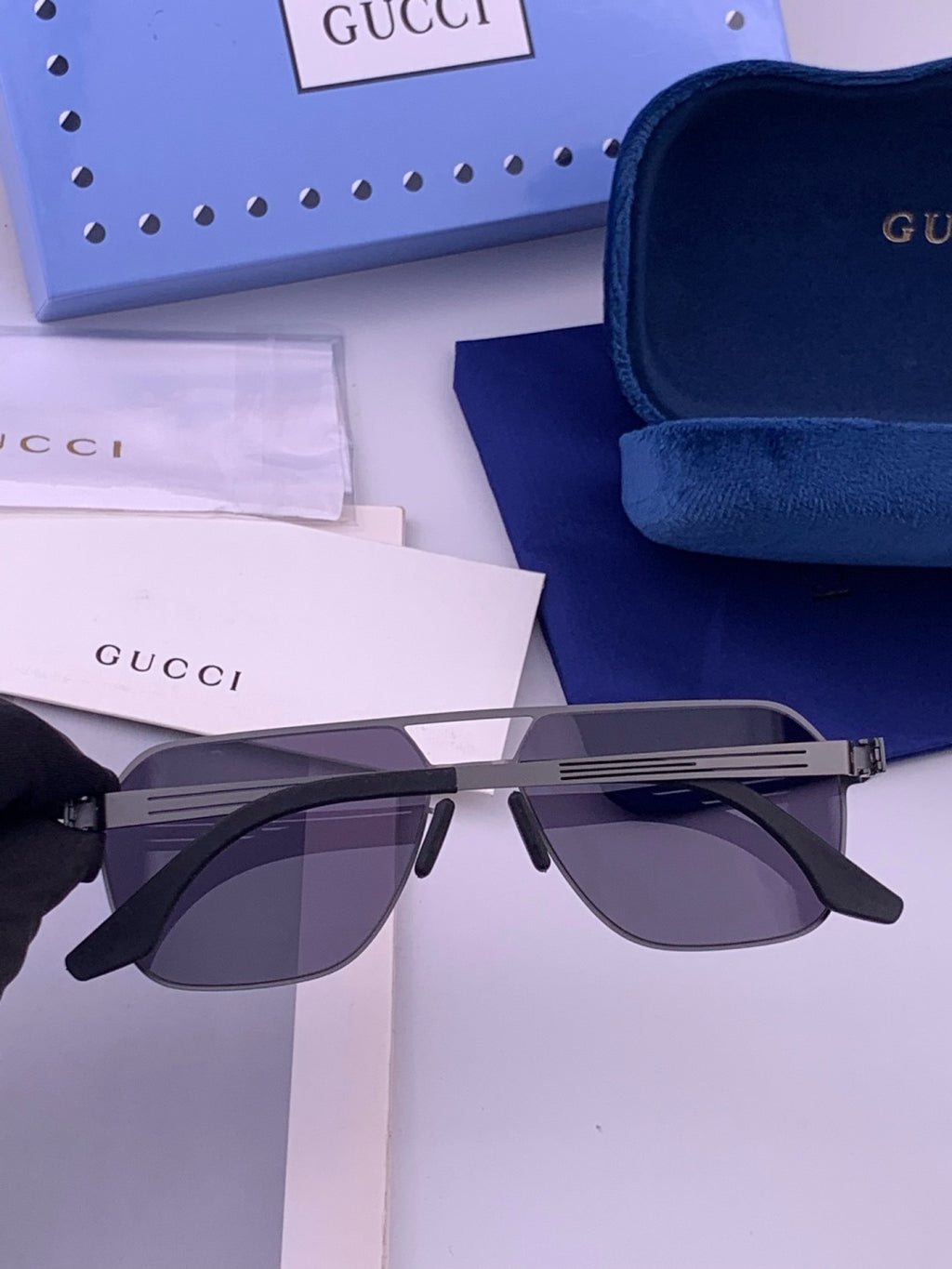 Gucci G0862 Fashion Gold Lens Sunglasses for Men & Women - 357837 - detail image 6