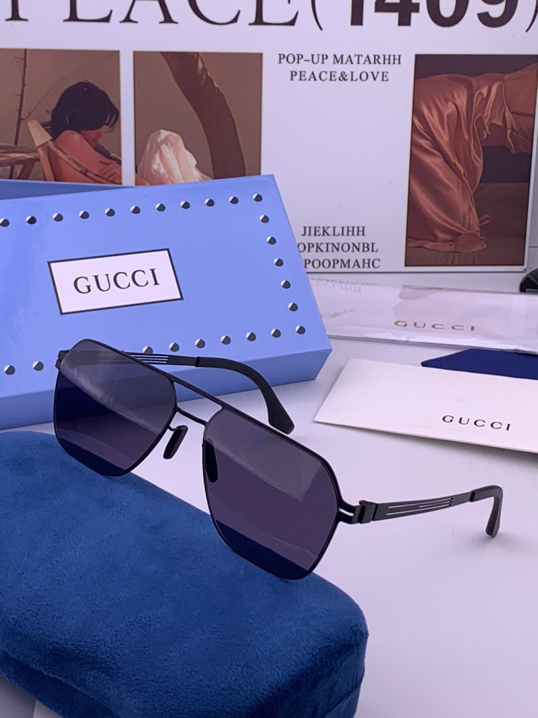 Gucci G0862 Fashion Gold Lens Sunglasses for Men & Women - 357838 - detail image 2