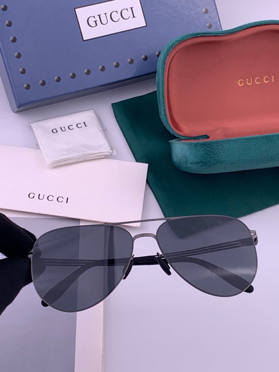 Gucci G1381 Fashion Gold Lens Sunglasses for Men & Women - 357843