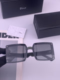 Dior D1297 Polarized Square Gold Lens Sunglasses for Men & Women - 358232