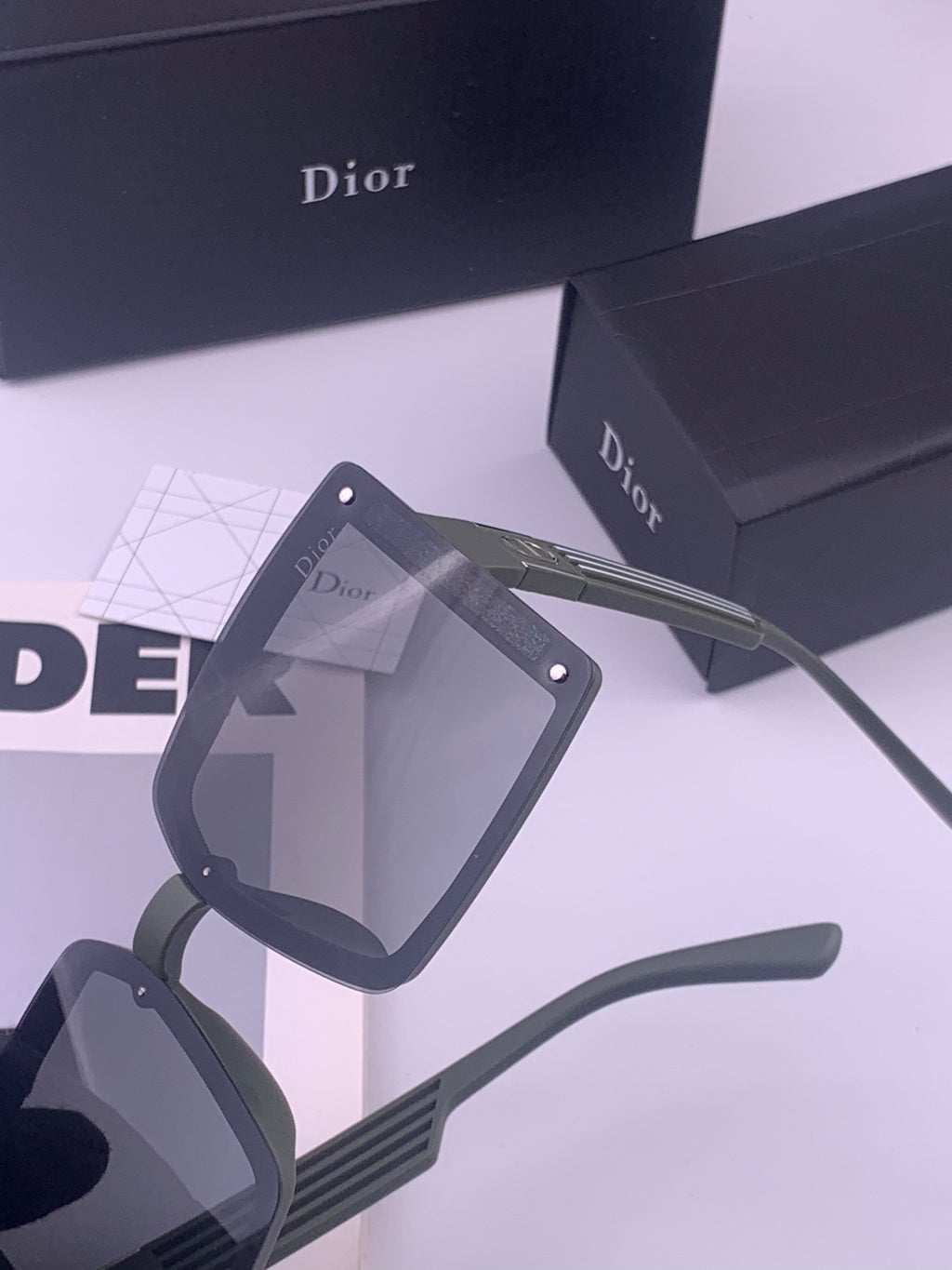 Dior D1297 Polarized Square Gold Lens Sunglasses for Men & Women - 358232 - detail image 3