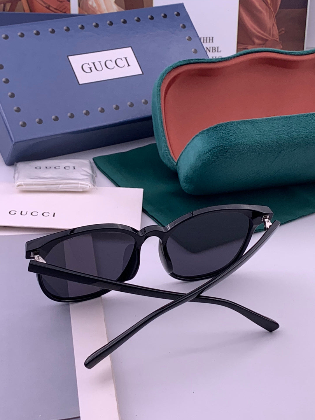 Gucci G9369 Polarized Round Black Lens Sunglasses for Men & Women - 357787 - detail image 5