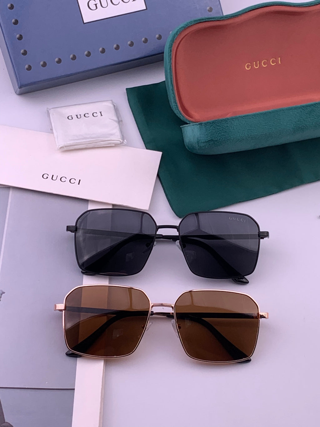 Gucci G3980 Polarized Fashion Gold Lens Sunglasses for Men & Women - 357794 - detail image 7