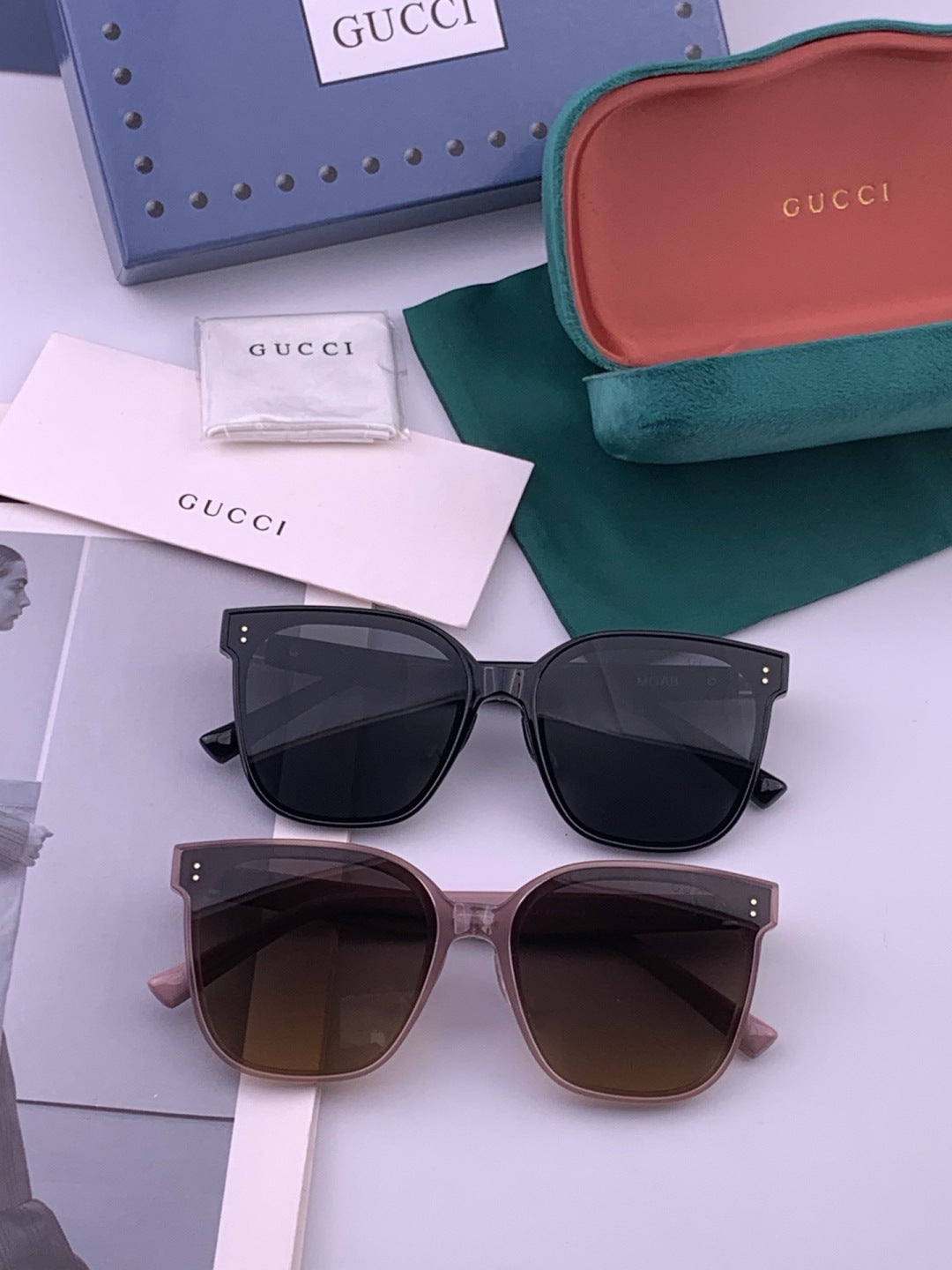 Gucci G20 Polarized Square Black Lens Sunglasses for Men & Women - 371614 - detail image 8