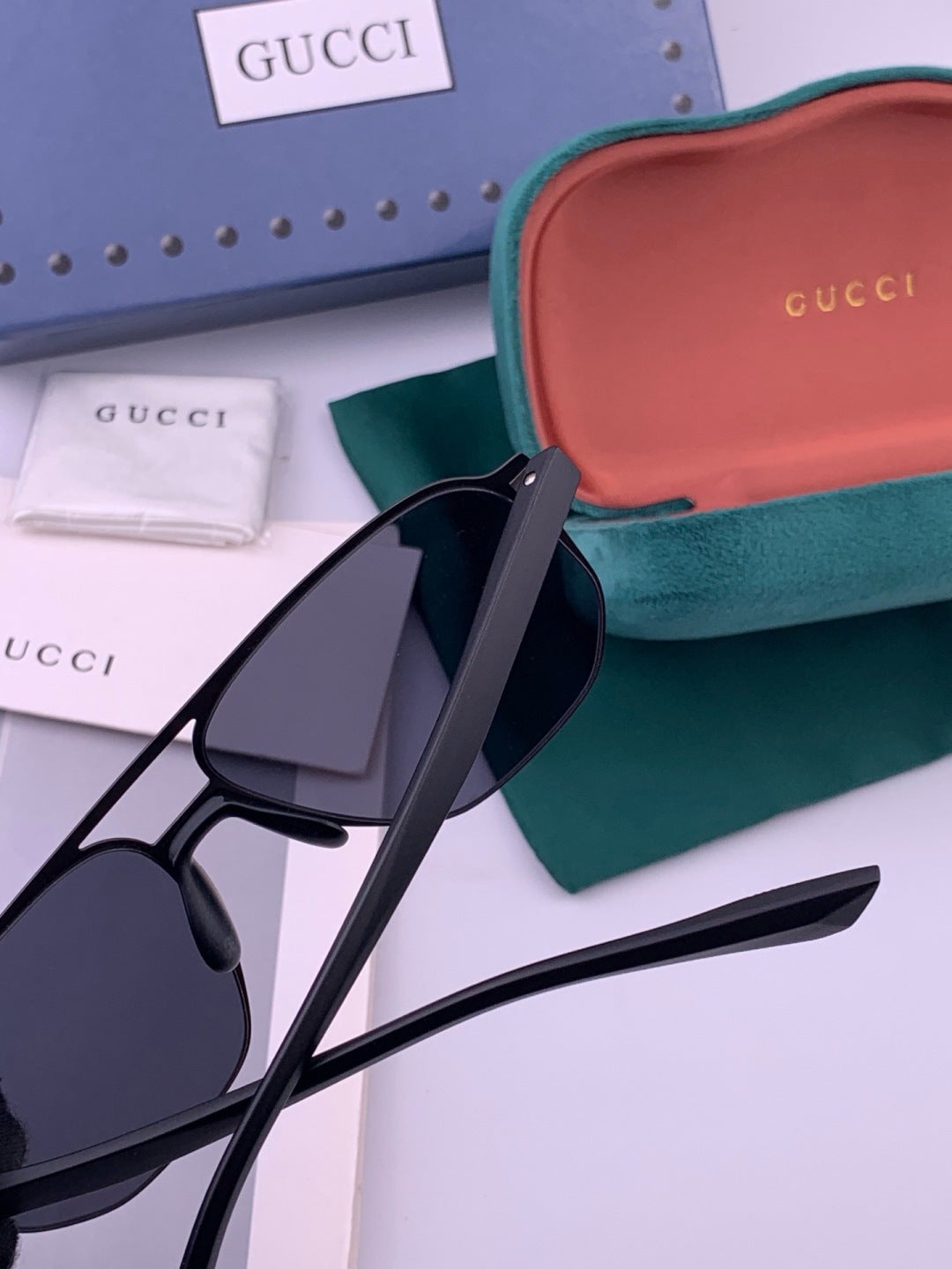 Gucci G1225 Polarized Aviator Brown Lens Sunglasses for Men - 371626 - detail image 5