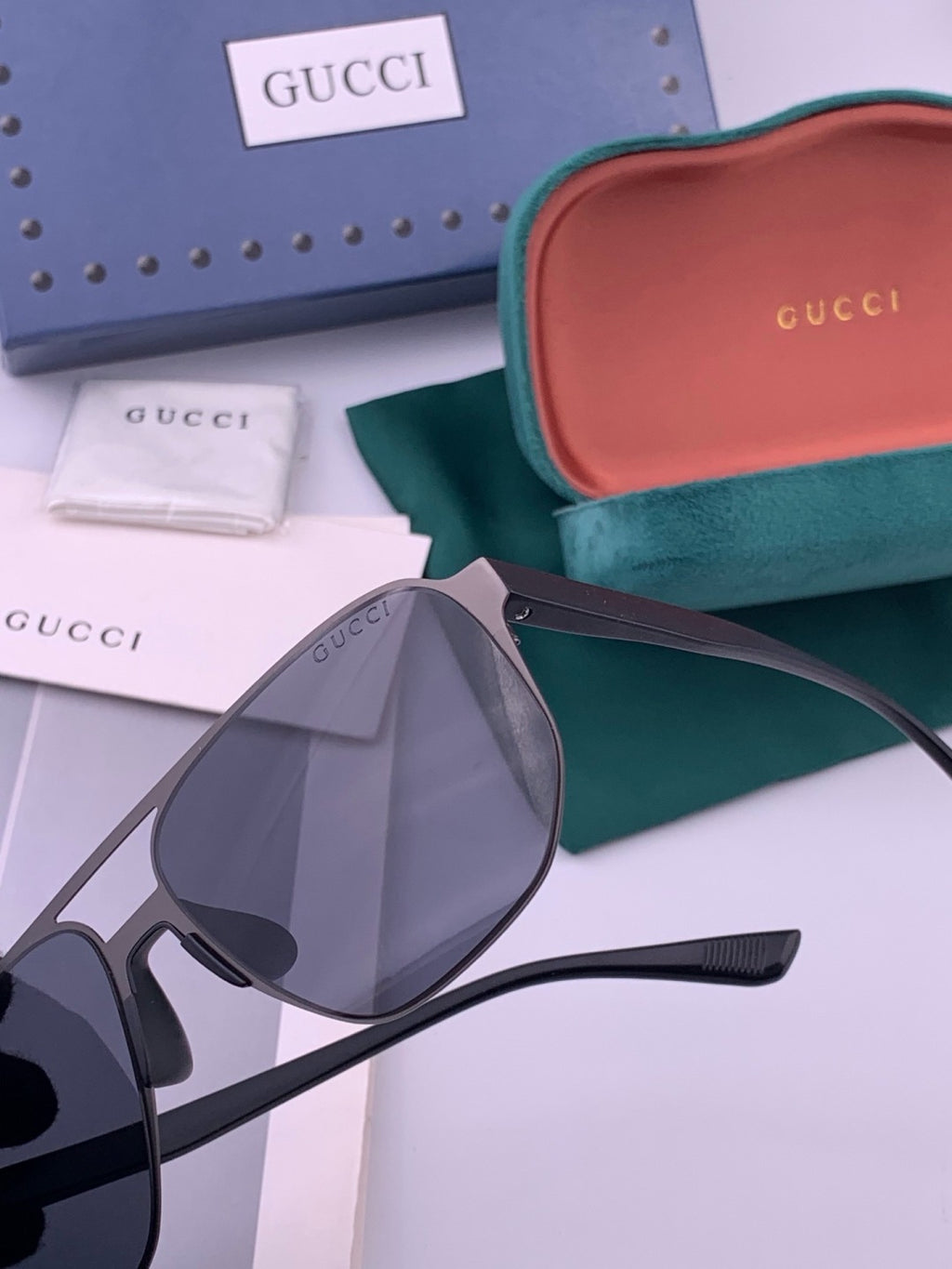 Gucci G1225 Polarized Aviator Brown Lens Sunglasses for Men - 371626 - detail image 3