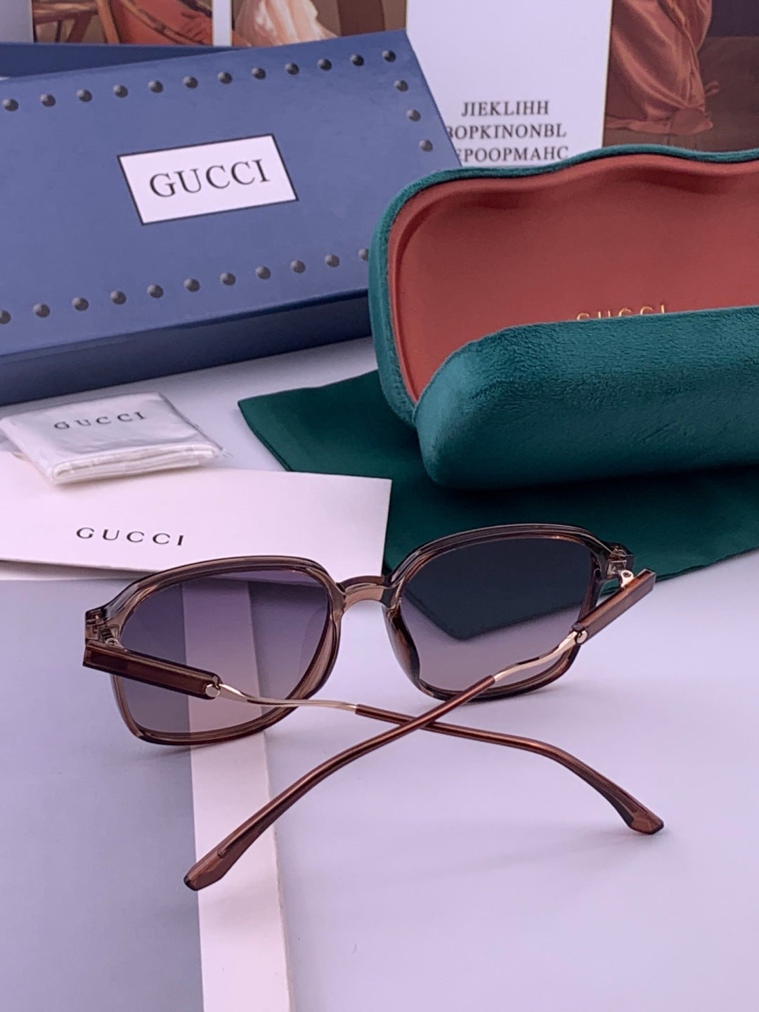Gucci G7231 Metal Fashion Red Lens Sunglasses for Men & Women - 371606 - detail image 5