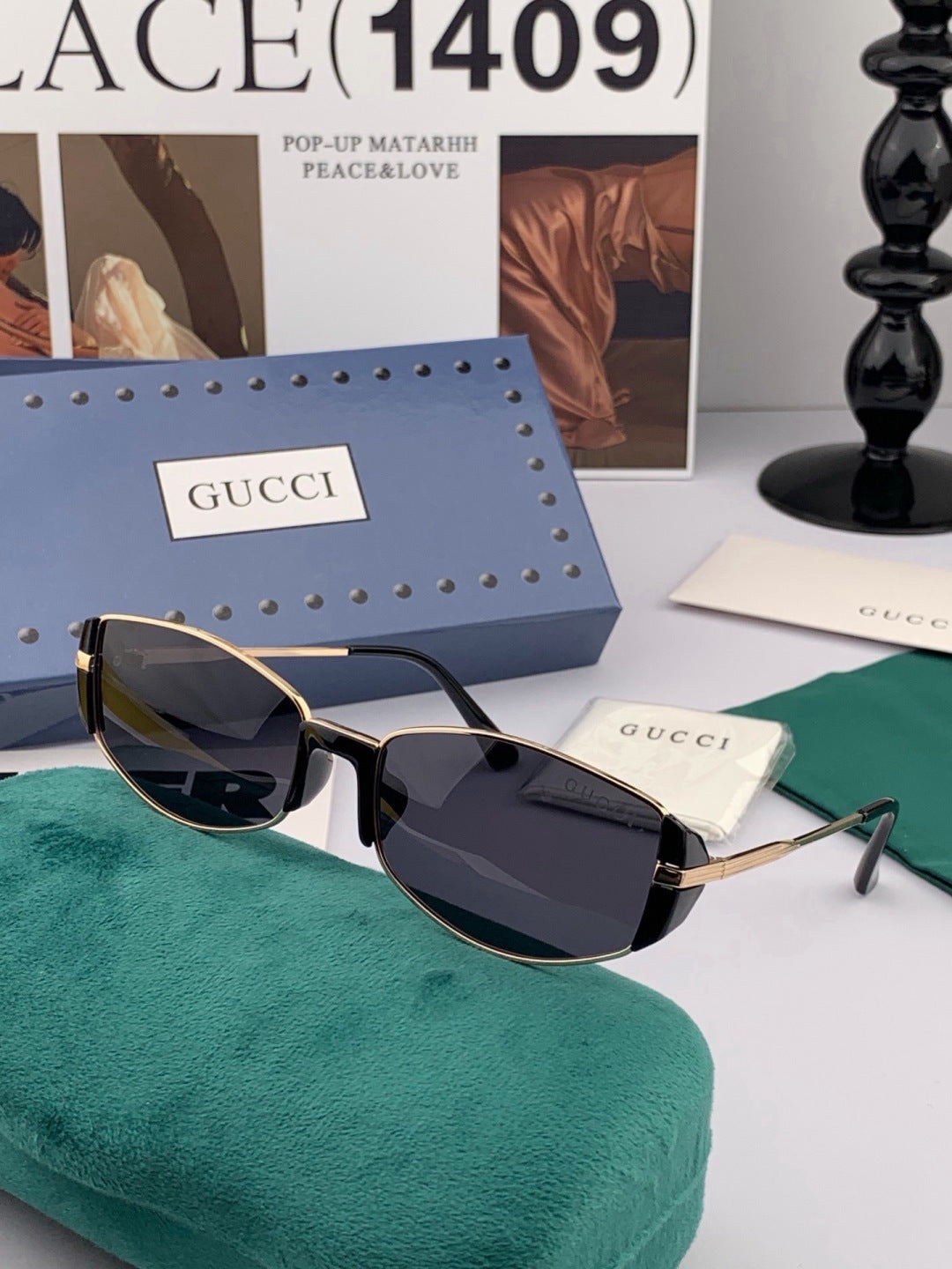 Gucci G2827 Polarized Oversized Red Lens Sunglasses for Men & Women - 371576 - detail image 6