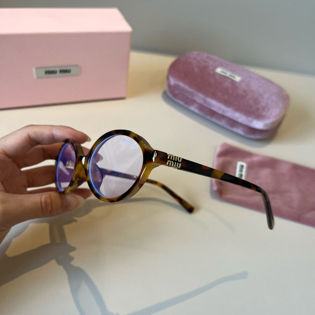 Miu Miu Round Silver Lens Sunglasses for Men & Women - detail image 8