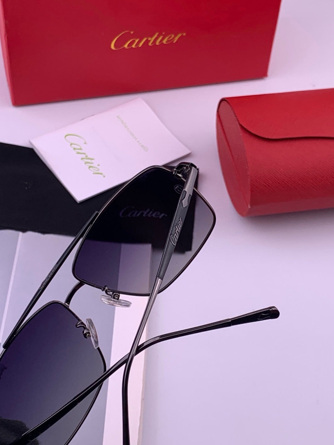 Cartier CK8100 Polarized Fashion Gold Lens Sunglasses for Men & Women - 372188 - detail image 4