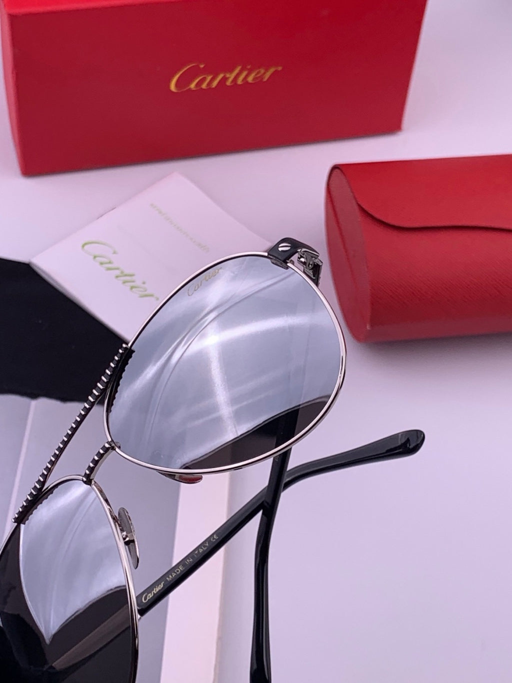 Cartier CK1080 Polarized Fashion Gold Lens Sunglasses for Men & Women - 372191 - detail image 4