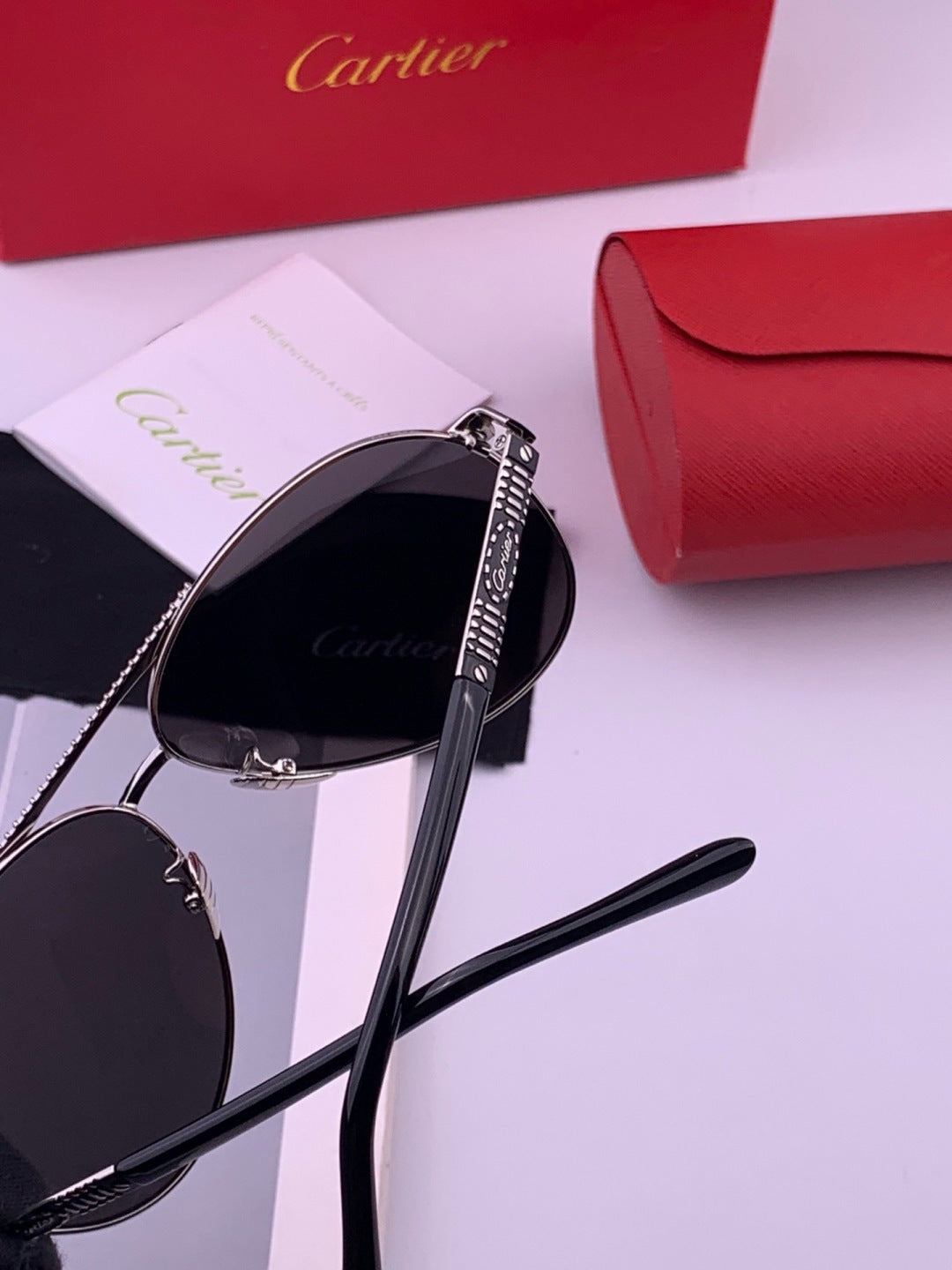 Cartier CK1080 Polarized Fashion Gold Lens Sunglasses for Men & Women - 372191 - detail image 6