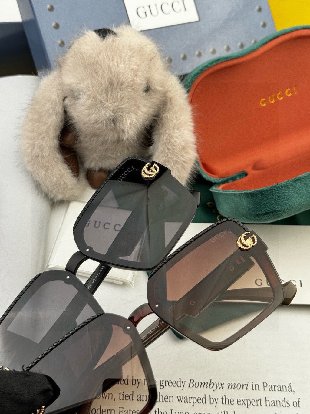 Gucci G6130 Square Gold Lens Sunglasses for Men & Women - 371559 - detail image 3