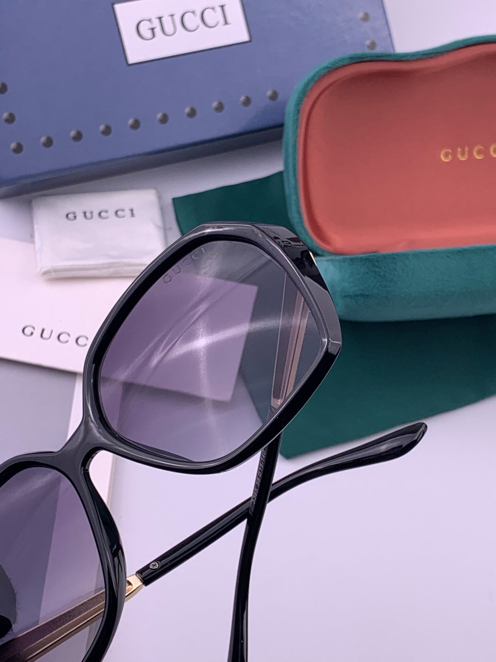 Gucci G5339 Polarized Round Brown Lens Sunglasses for Women - 371535 - detail image 5