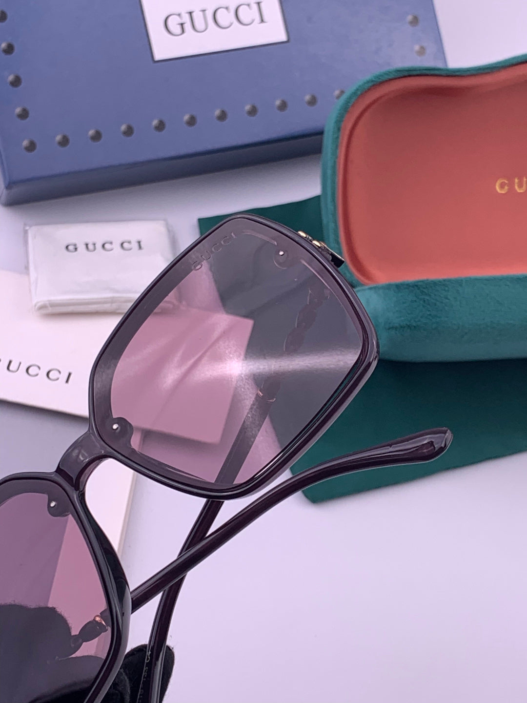 Gucci G0292 Polarized Round Brown Lens Sunglasses for Women - 371536 - detail image 5