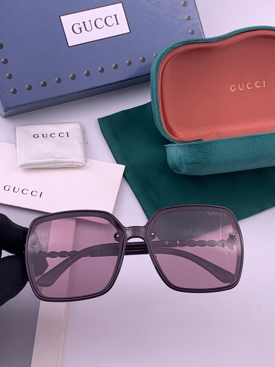 Gucci G0292 Polarized Round Brown Lens Sunglasses for Women - 371536