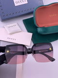 Gucci 2592 Polarized Square Gold Lens Sunglasses for Men & Women - 371542