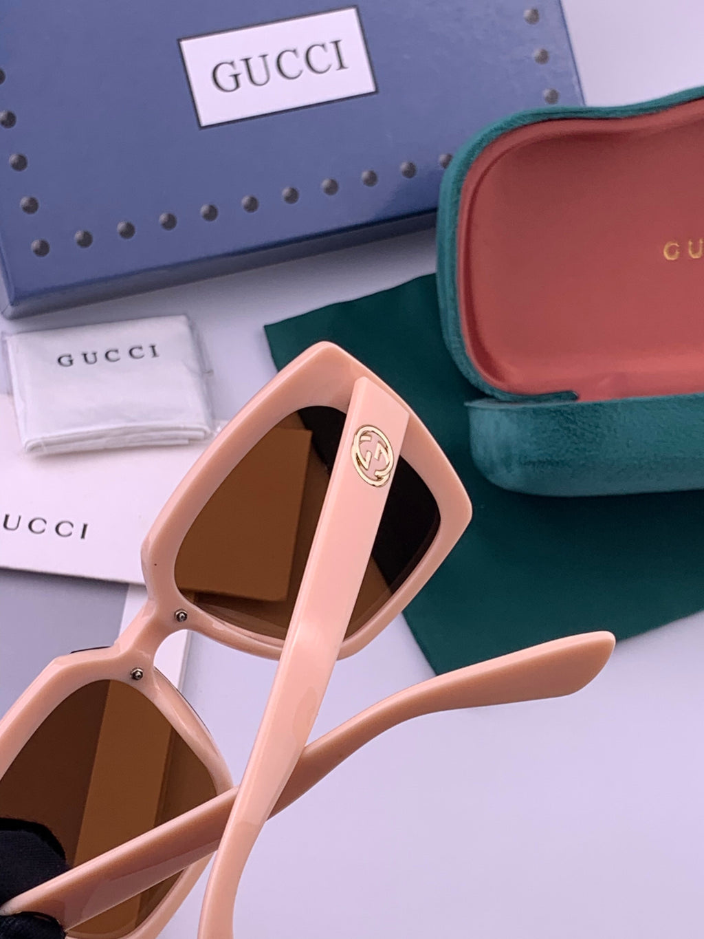 Gucci G9600 Square Brown Lens Sunglasses for Men & Women - 371546 - detail image 5