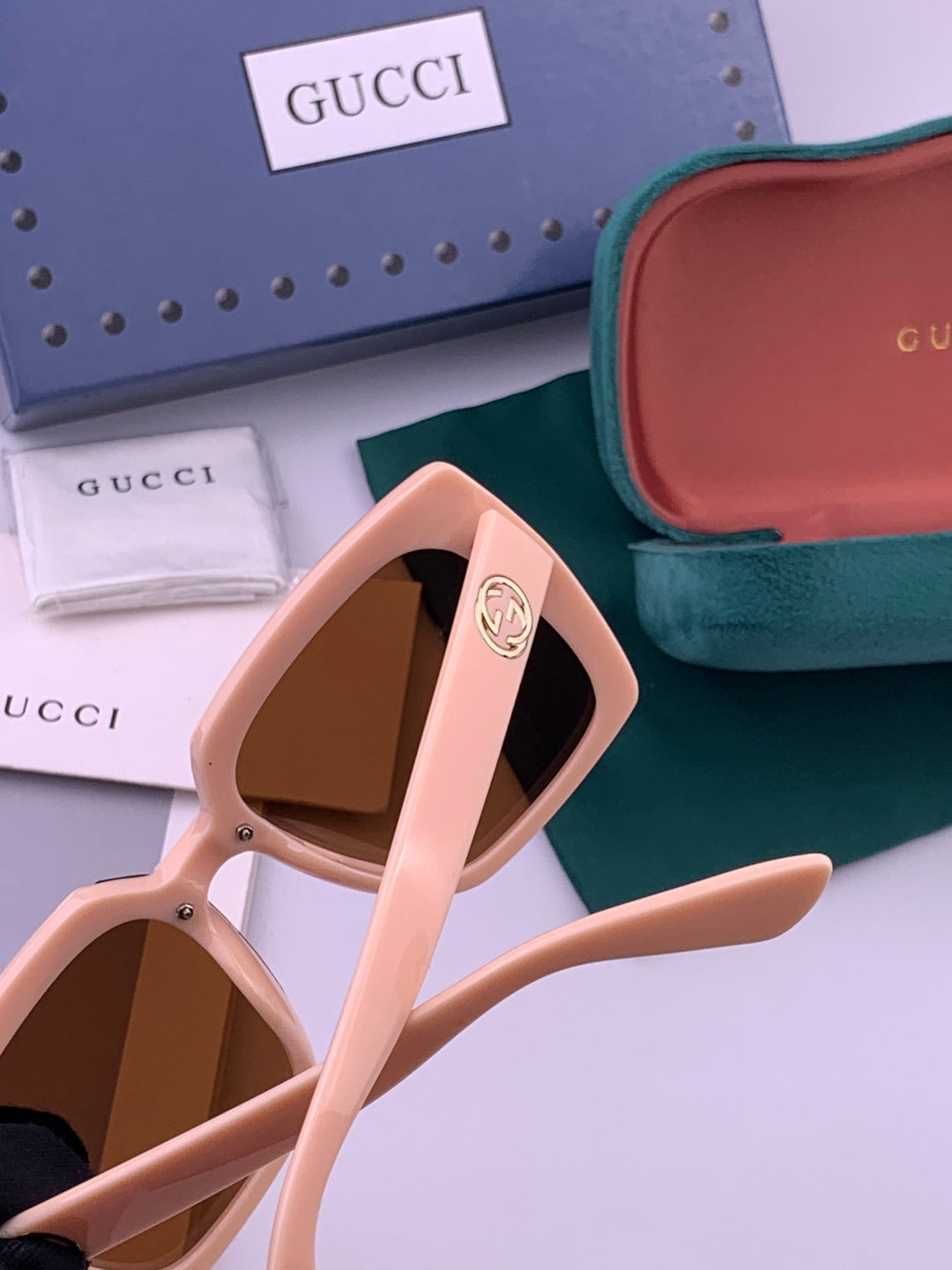 Gucci G9600 Square Brown Lens Sunglasses for Men & Women - 371546 - detail image 5