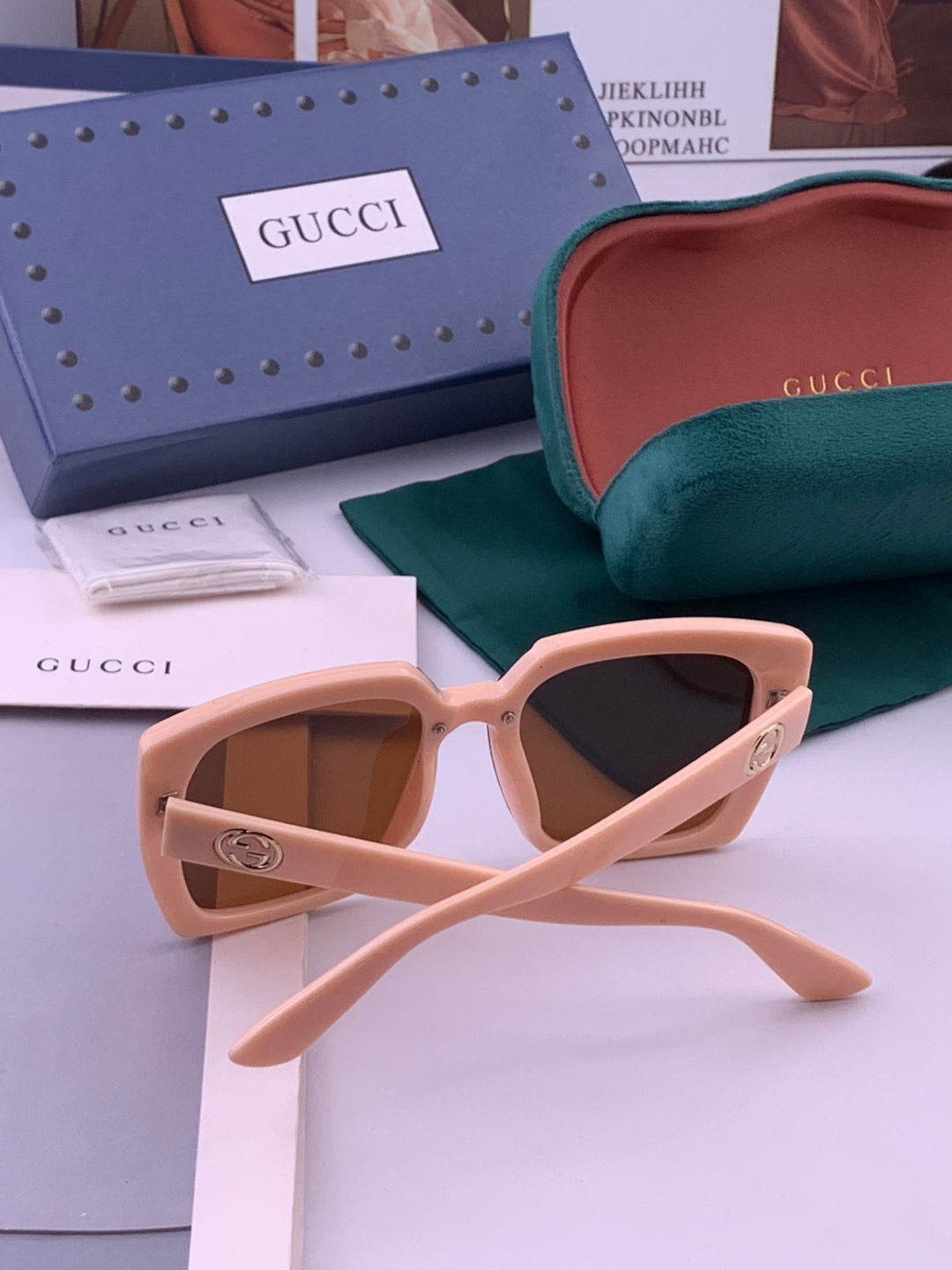 Gucci G9600 Square Brown Lens Sunglasses for Men & Women - 371546 - detail image 7