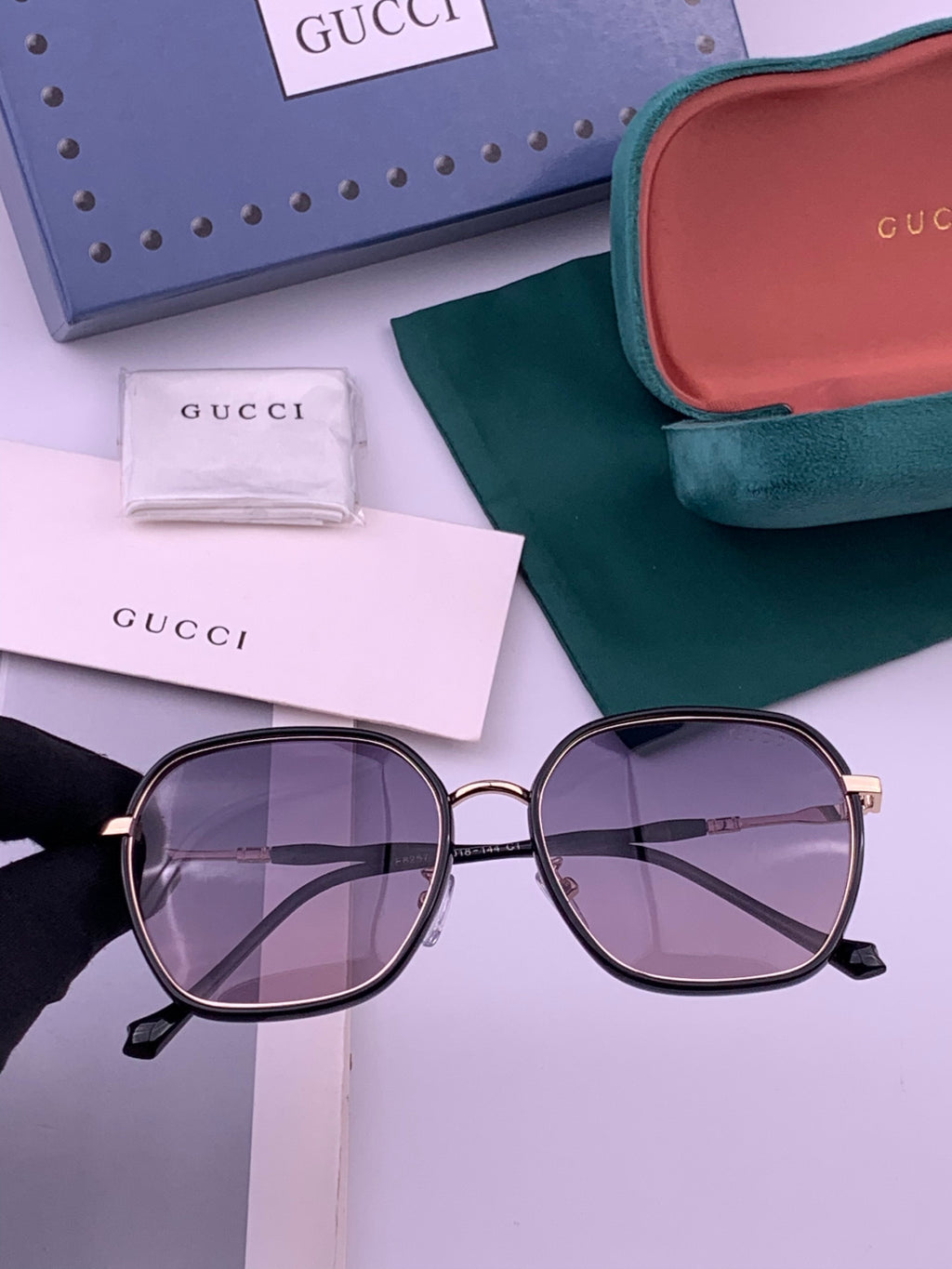 Gucci G7825 Polarized Square Brown Lens Sunglasses for Women - 371550
