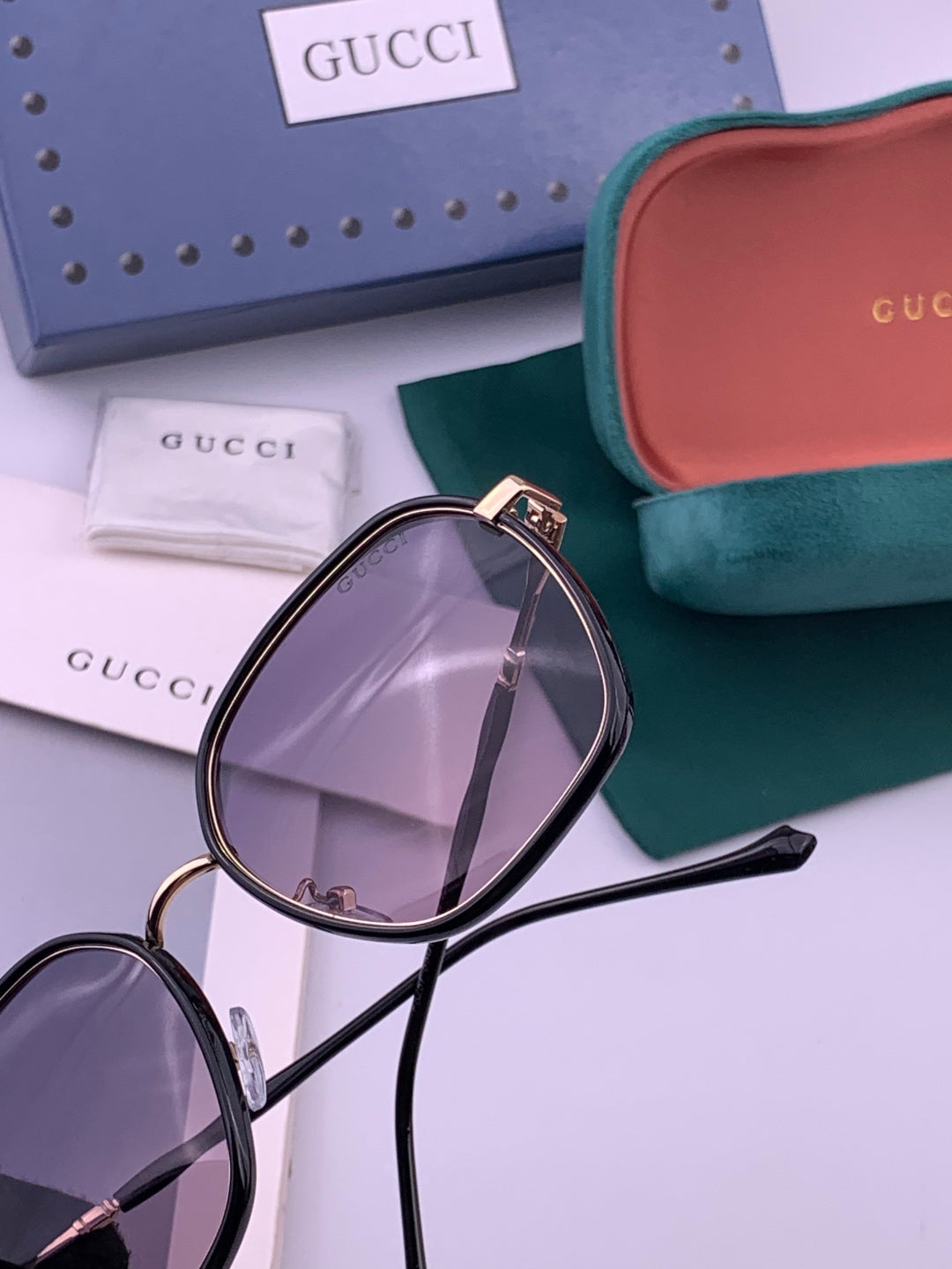 Gucci G7825 Polarized Square Brown Lens Sunglasses for Women - 371550 - detail image 4