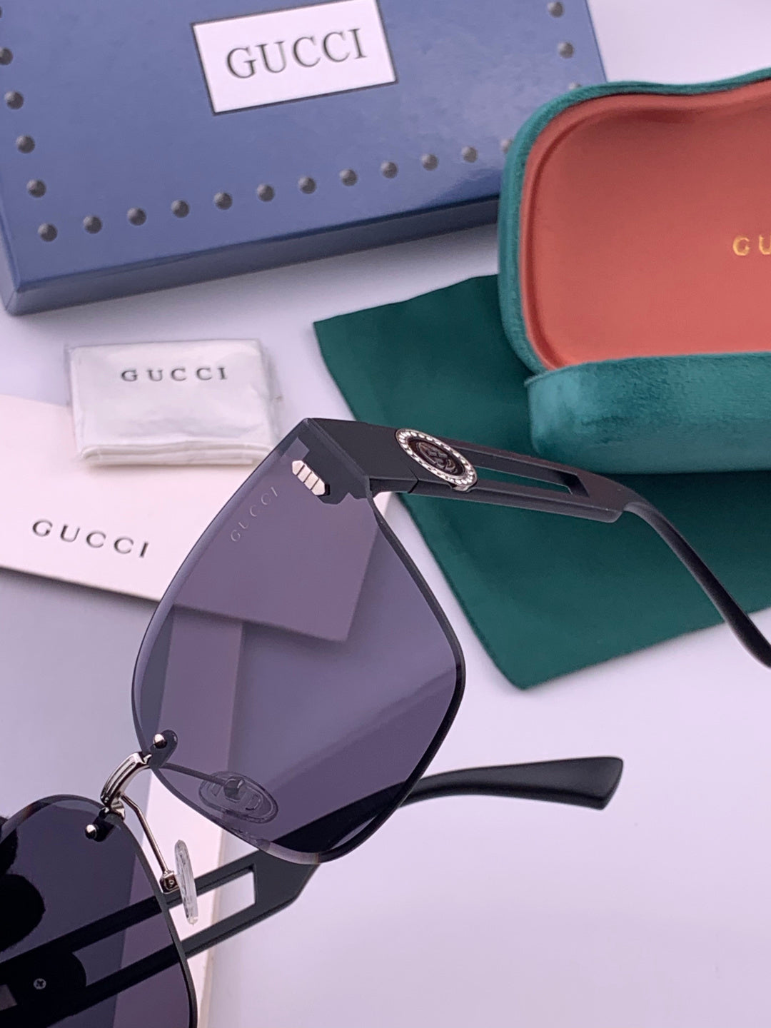 Gucci G3101 Square Brown Lens Sunglasses for Men & Women - 371552 - detail image 3