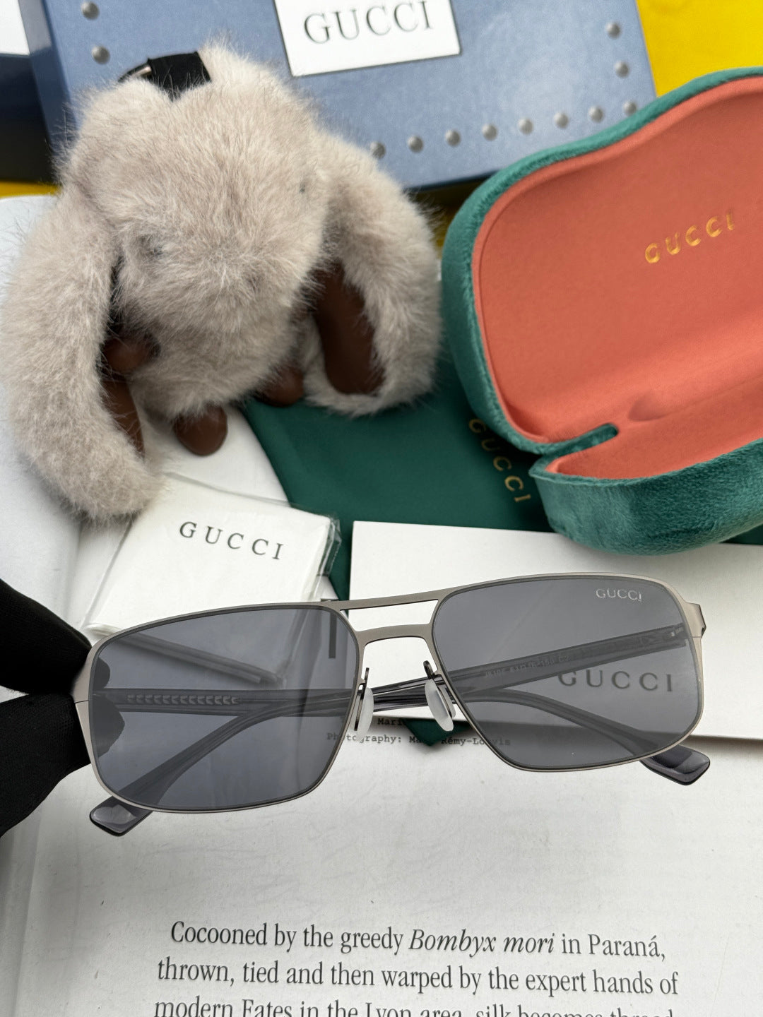 Gucci G6810 Polarized Aviator Black Lens Sunglasses for Men - 371528 - detail image 3