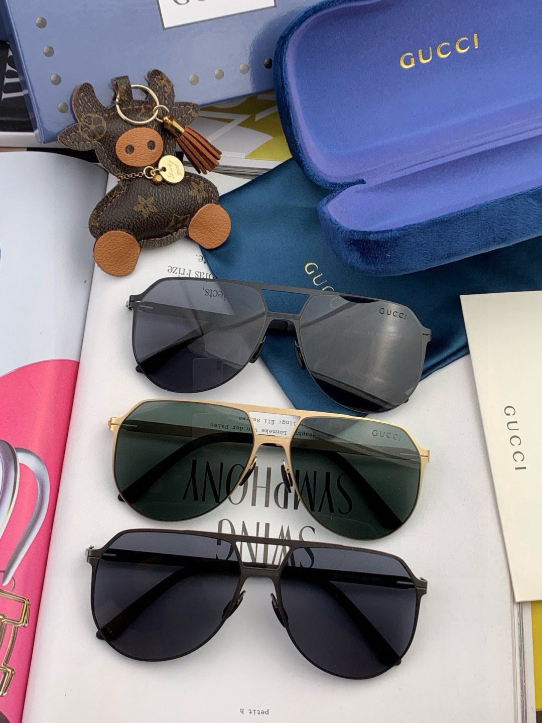 Gucci G2731 Polarized Fashion Gold Lens Sunglasses for Men & Women - 371532 - detail image 7