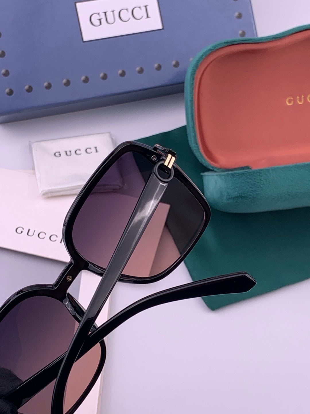 Gucci G9223 Polarized Square Brown Lens Sunglasses for Men & Women - 371521 - detail image 4