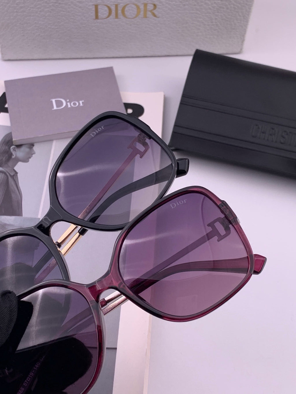 Dior D8266 Polarized Fashion Pink Lens Sunglasses for Men & Women - 371958 - detail image 4
