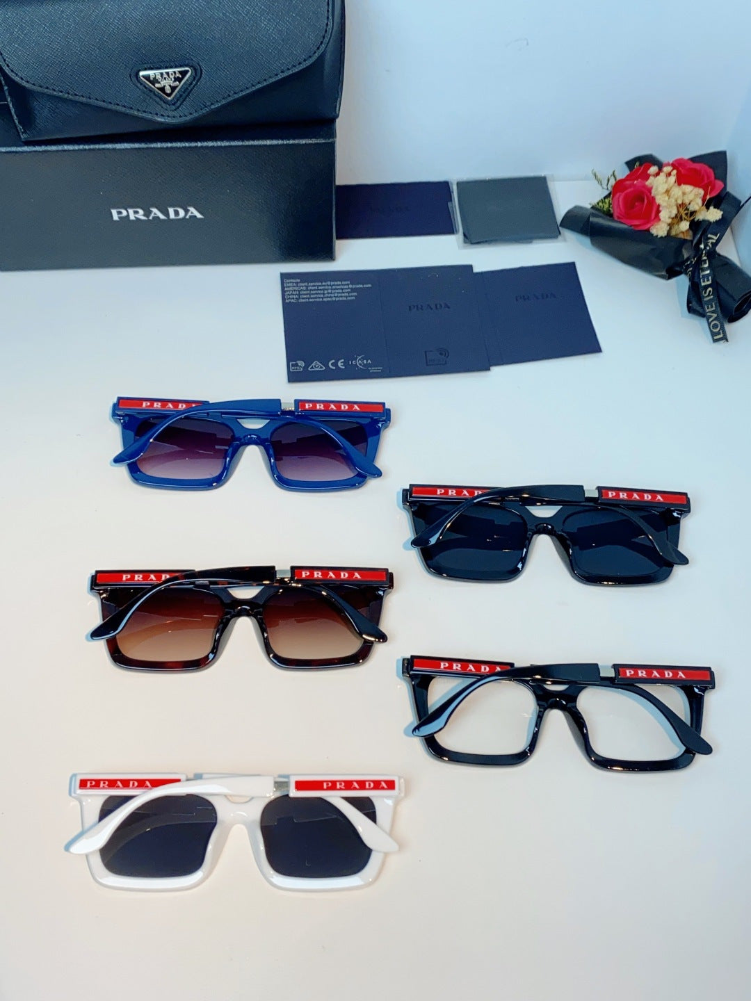Prada Square Gray Lens Sunglasses for Men & Women - 382667 - detail image 12