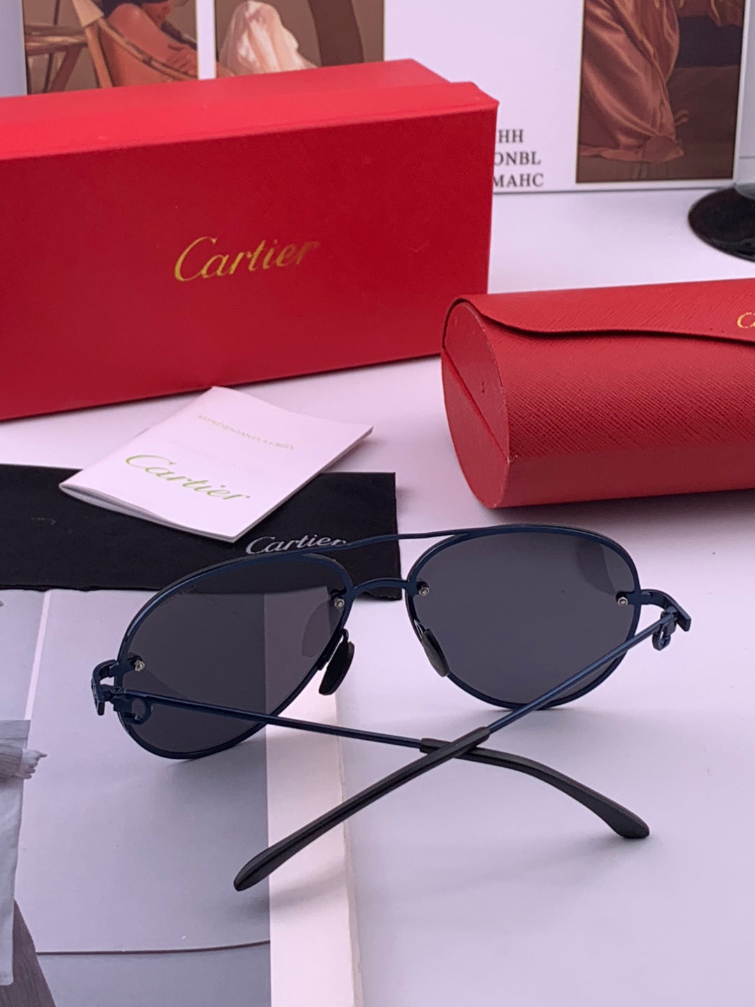 Cartier CK880663 Polarized Fashion Orange Lens Sunglasses for Men & W - 382751 - detail image 3