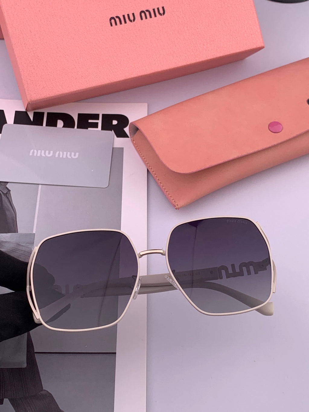 Miu Miu M1321 Fashion Gray Lens Sunglasses for Men & Women - 382980 - detail image 5