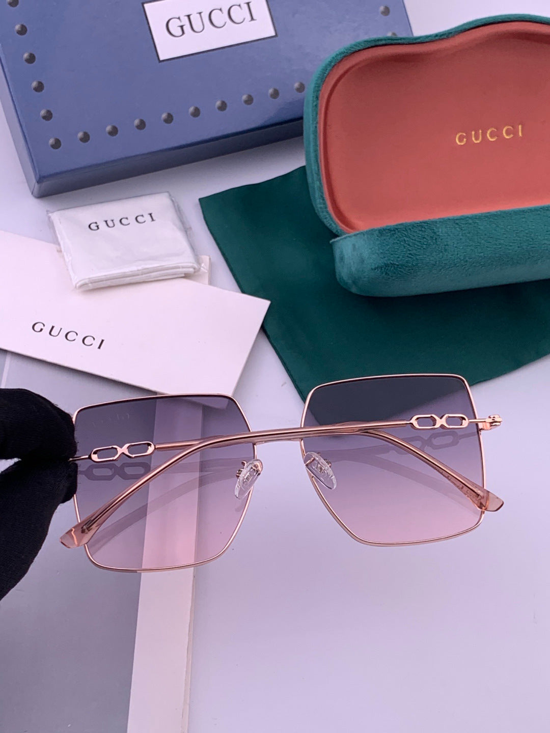 Gucci G5305 Polarized Fashion Gold Lens Sunglasses for Men & Women - 382133 - detail image 4