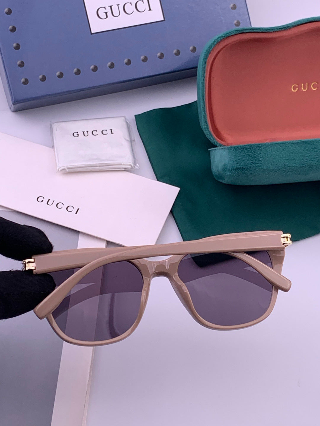 Gucci G6753 Round Black Lens Sunglasses for Men & Women - 382107 - detail image 6