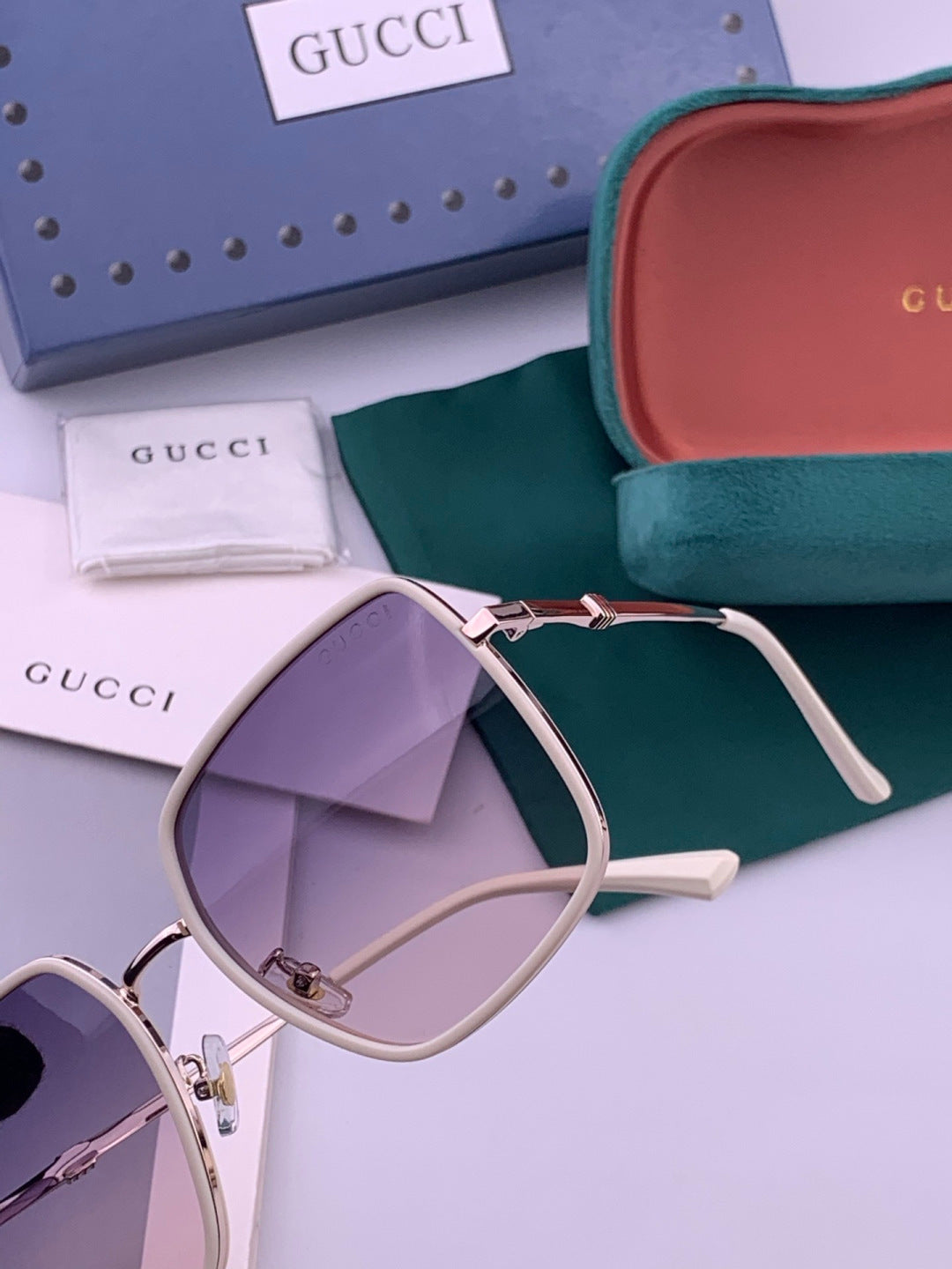 Gucci G1640 Polarized Round Brown Lens Sunglasses for Women - 382112 - detail image 3