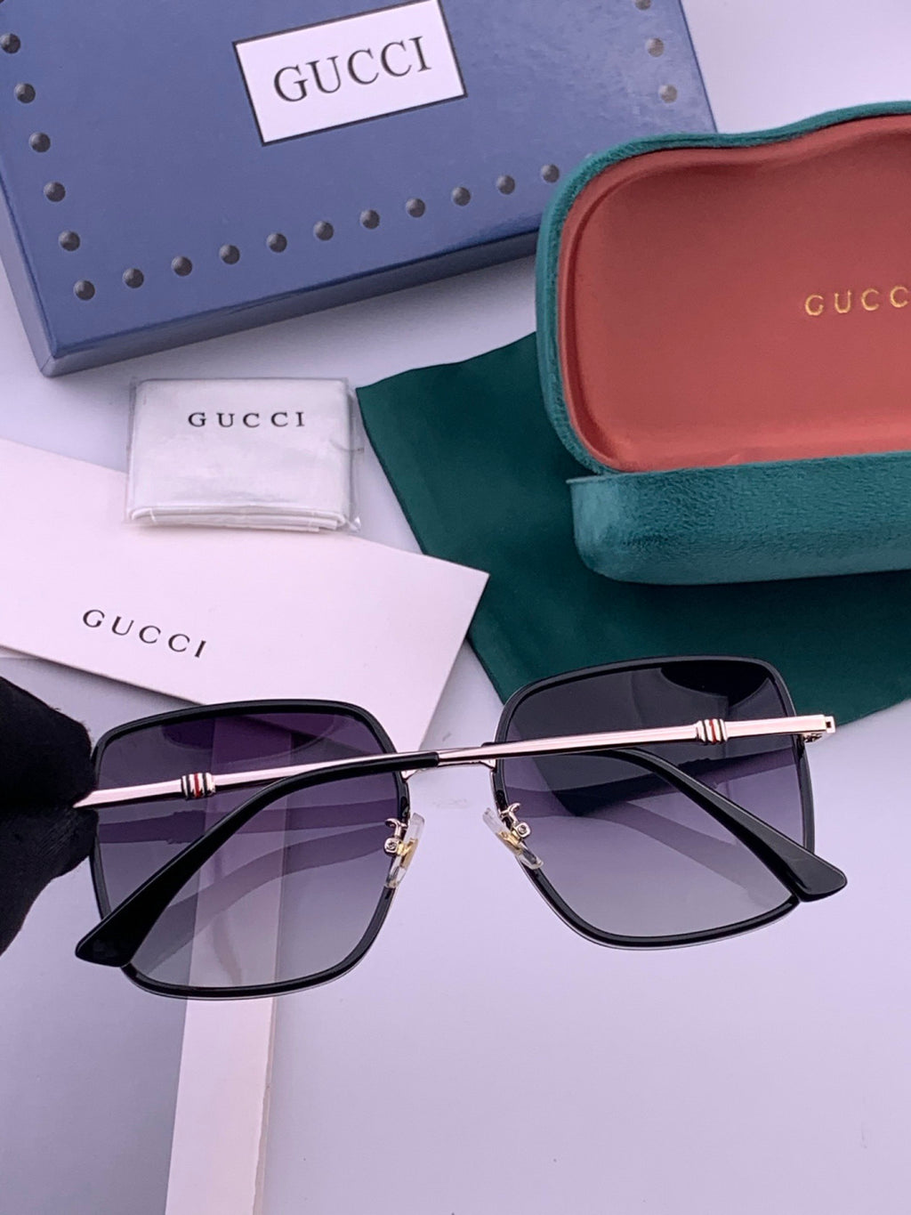 Gucci G1640 Polarized Round Brown Lens Sunglasses for Women - 382113 - detail image 6