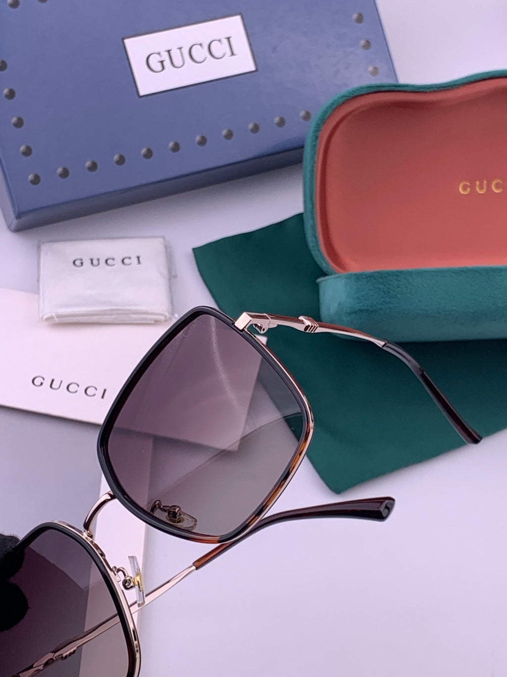 Gucci G1640 Polarized Round Brown Lens Sunglasses for Women - 382114 - detail image 4