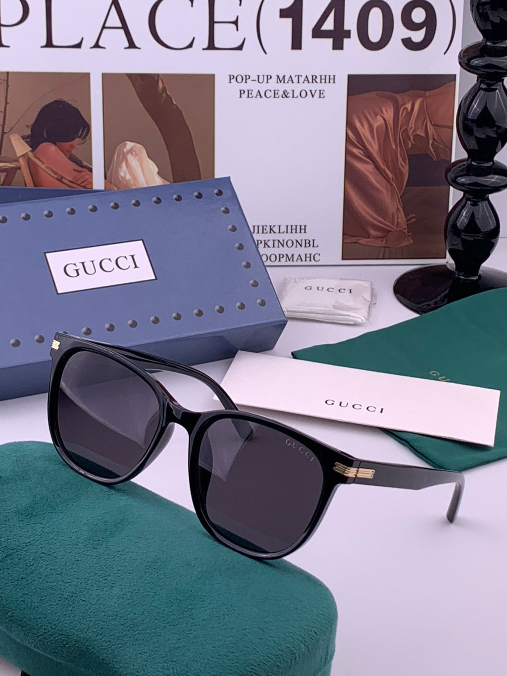 Gucci G97726 Polarized Square Brown Lens Sunglasses for Women - 382115 - detail image 2