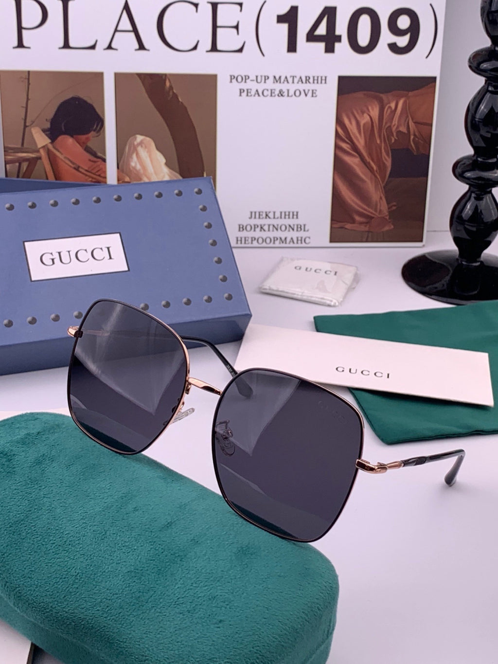 Gucci G0353 Round Brown Lens Sunglasses for Men & Women - 382127