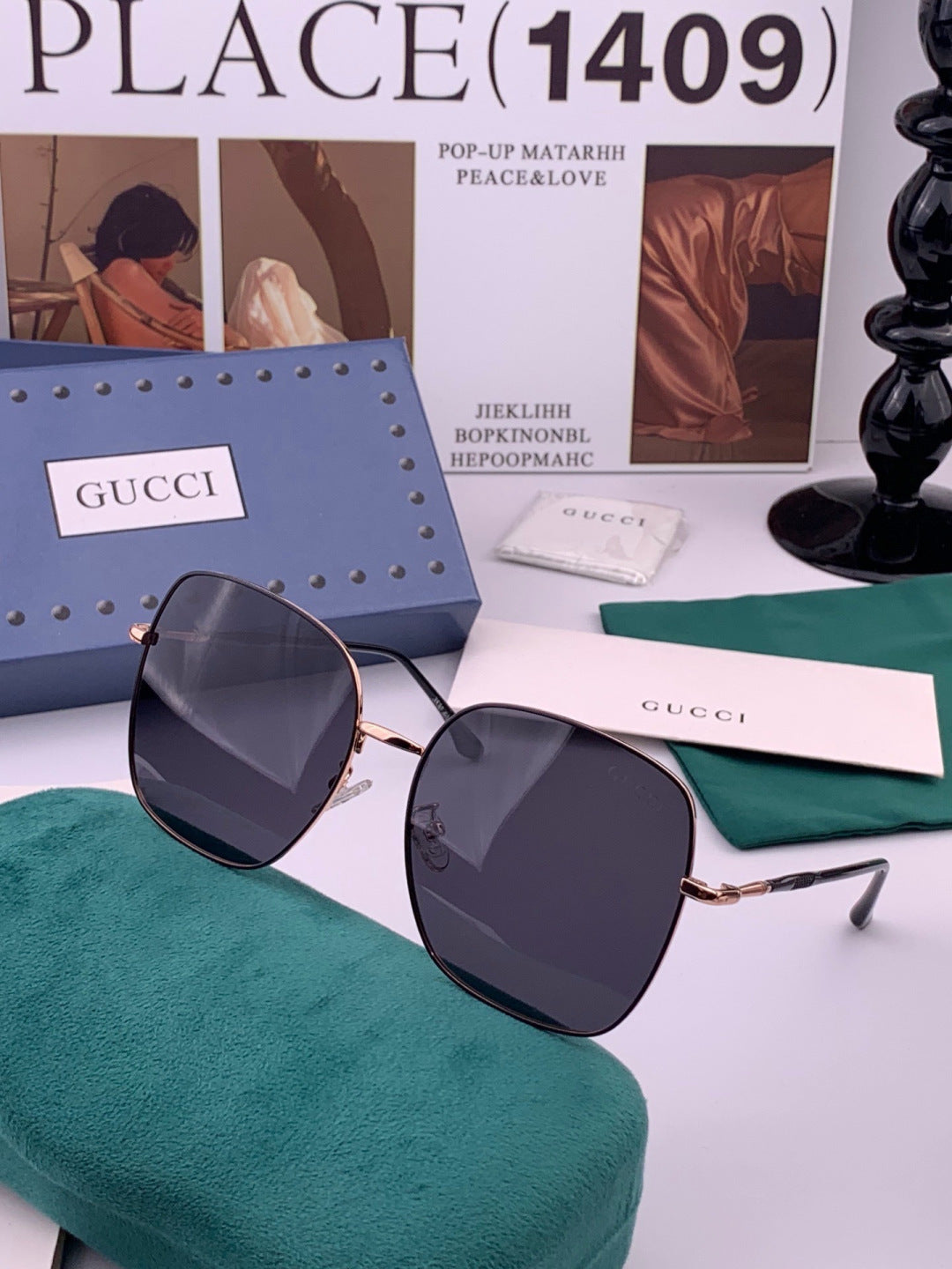 Gucci G0353 Round Brown Lens Sunglasses for Men & Women - 382127