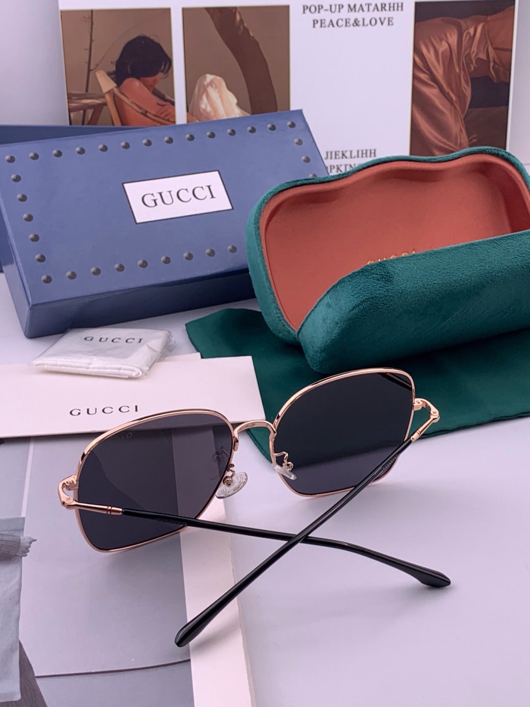 Gucci G0353 Round Brown Lens Sunglasses for Men & Women - 382127 - detail image 5