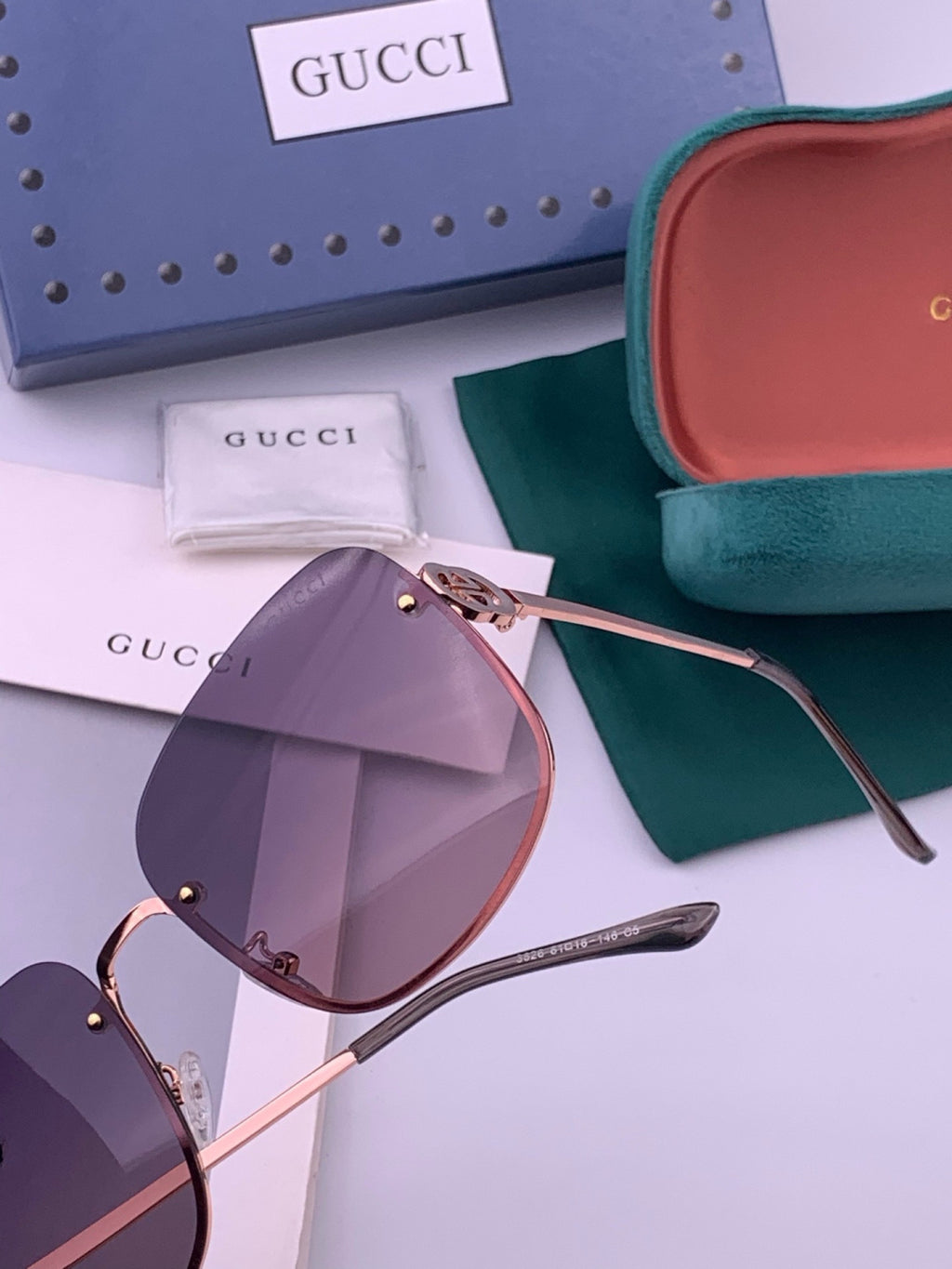 Gucci G6362 Round Black Lens Sunglasses for Men & Women - 382087 - detail image 3